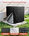 VEVOR AC Unit Covers for Outside, 24 x 24 x 30 Inches All-Around Protection & Adjustable Drawstring Air Conditioner Conderser Cover Waterproof Durable Fit, Black