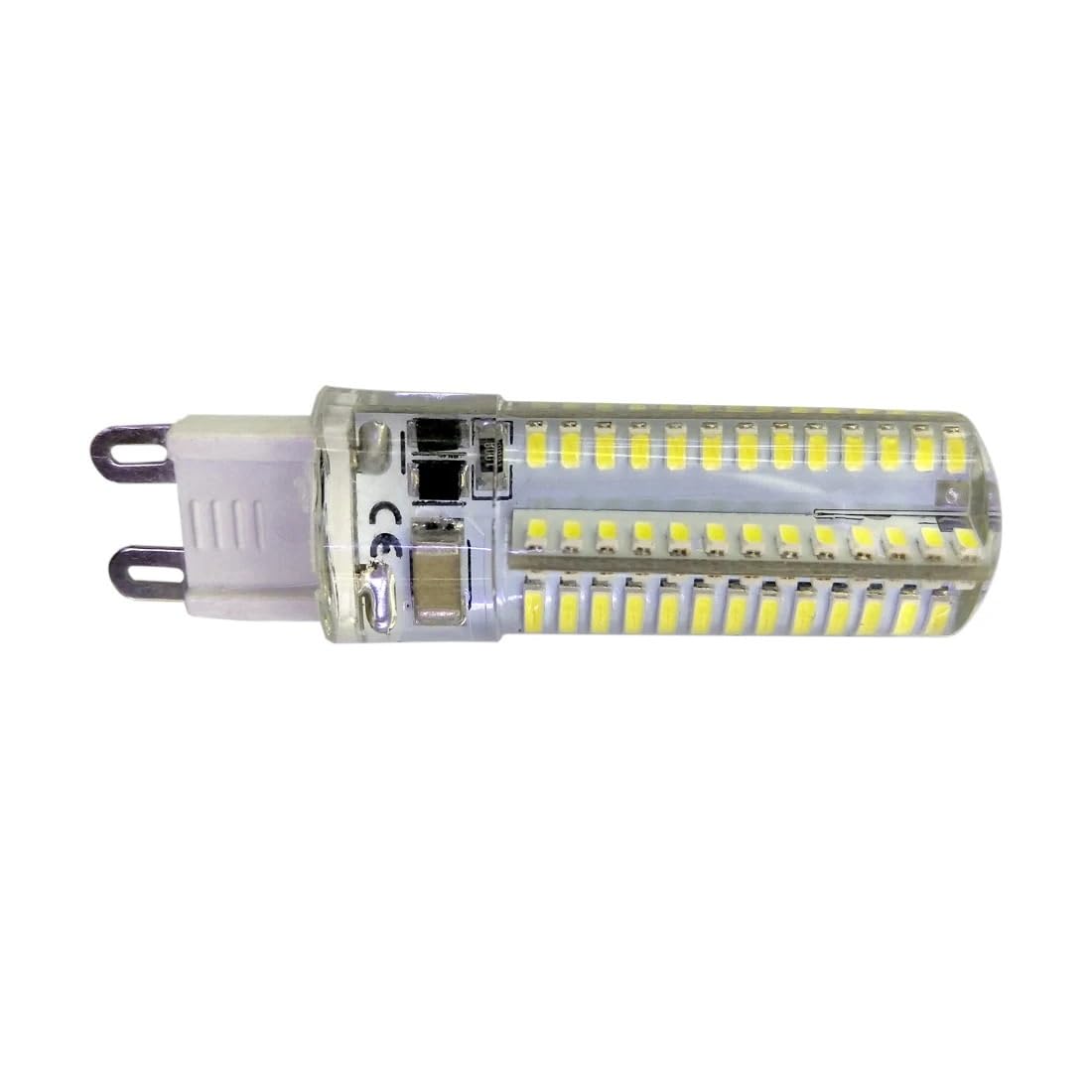 HHF Illuminazione domestica, Confezione da 50, lampadario a LED AC220V G9 9W SMD3014 104leds 360 gradi lampadina LED lampada di mais(Natural Light)
