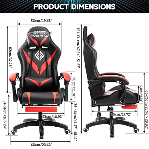 VANSPACE RGB Gaming Chair with Massage and LED Lights Ergonomic Computer Chair with Footrest High Back Video Game Chair with Adjustable Lumbar Support Linkage Armrest HOGC-GP202 の商品画像 2