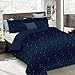 Set Copripiumino Microfibra Fashion, Lavorato in Italia - Parure Copri Piumino - Sacco Piumone 250x200 cm con Patella e Federe Cuscino, Matrimoniale, Stars