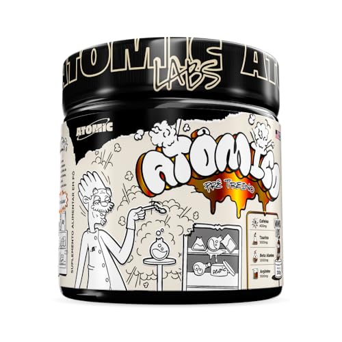 Pré-Treino Atomic 300g Atomic Labs | Suplemento Alimentar com Cafeína, Beta-Alanina, Taurina e Vitaminas (Mango Loko)