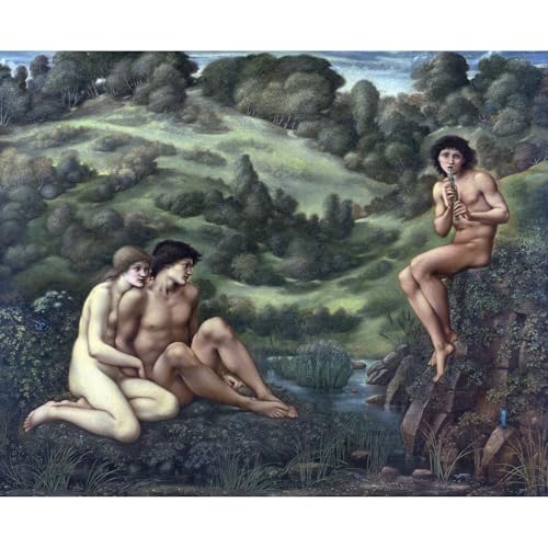Toile de qualité musée Le jardin de Pan Edward Burne-Jones encres d'archives durables