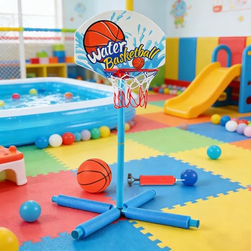 Activité de basket aquatique avec panier flottant stable pour fêter l'été - 2