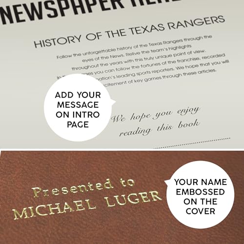 Signature gifts Personalized Baseball History Book - Sports Fan Gift - A Major League History Told Through Archive Newspaper Coverage - Image 4