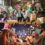 12 Assorted Pattern Funny Party Top Hats Birthday Party Hats Photo Booth Props Hats Crazy Party Hats Accessories for Man Women Teen - Image 5