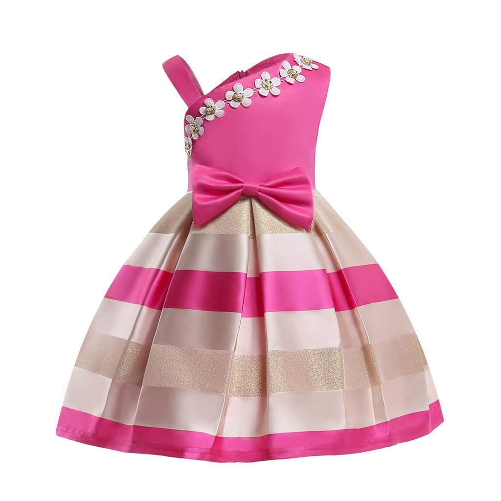 Buy AIMJCHLD A Line Off Shoulder Flower Girls Dress Daddy Daughter
