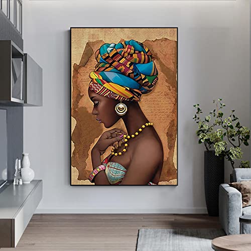 Toile femme noire LSYALUCK de qualité supérieure avec cadre intérieur