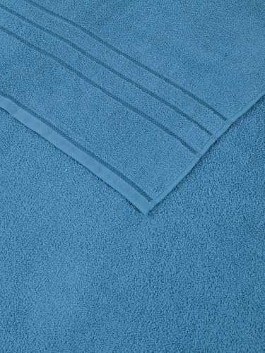 Image of Monte Carlo Essential 100% Cotton Bath Towel | 380 GSM Lightweight & Quick Dry | Soft Absorbent Compact Towel 60x120 cm | Bathroom Towel for Gym, Travel & Daily Use (Jazz) | Insignia Blue
