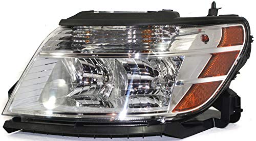 Evan-Fischer Headlight Compatible with FORD TAURUS 2008-2009 LH Driver Side Assembly Halogen