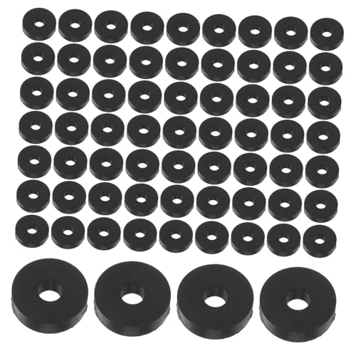 ULTECHNOVO 100pcs Black Rubber O Shape Washer Od X Thick Vibration Foot Pads Machine Vibration Dampers Noise Reduction Isolation Grommets Shock Absorber Spacers