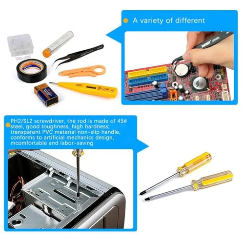 Kit d'outils de réparation de réseau portable 17 pièces, sac en tissu Oxford haute intensité, outils essentiels pour installations électroniques et réseaux ou réparations