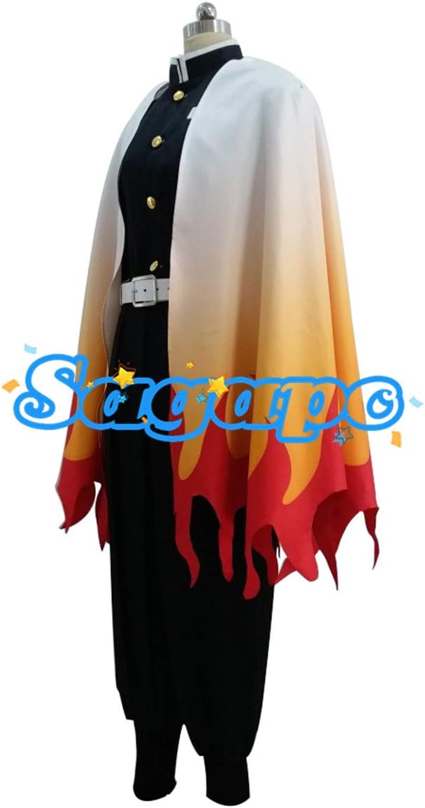 Amazon Sagapo 鬼滅の刃 煉獄 杏寿郎 れんごく きょうじゅろう コスプレ衣装 Cosplay コスチューム 变装 L コスプレ 仮装 通販