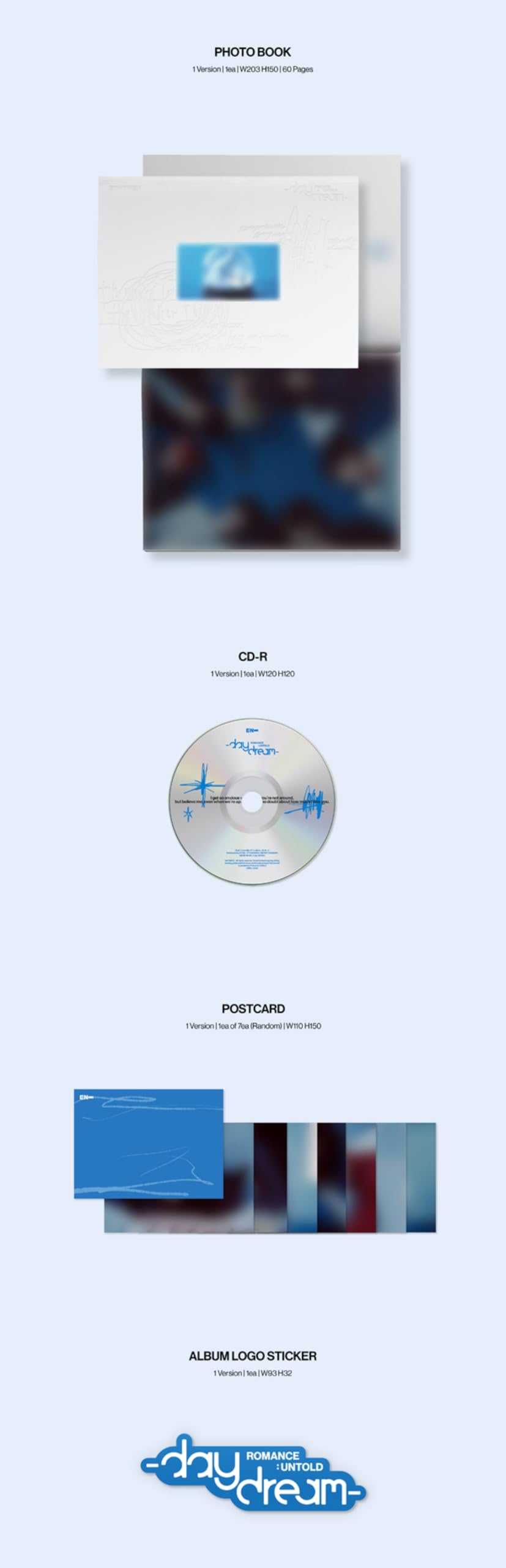 Amazon.co.jp: ENHYPEN Daydream ROMANCE :UNTOLD 2nd Album Repackage