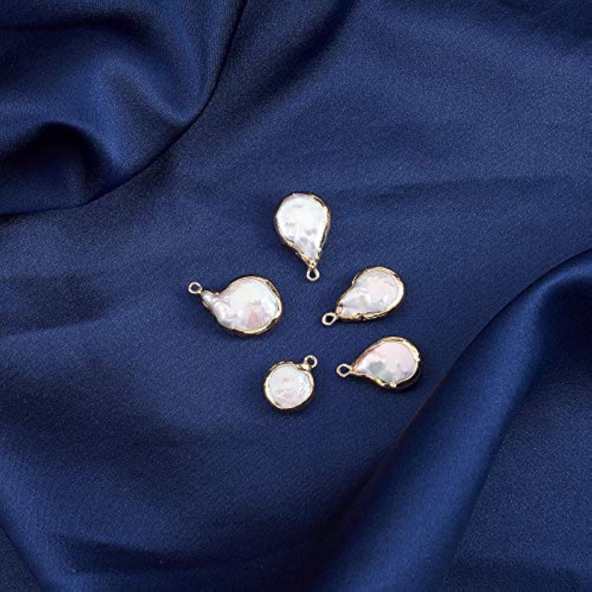 5 Pcs Natural Freshwater Pearls Bead Pendants for Jewellery