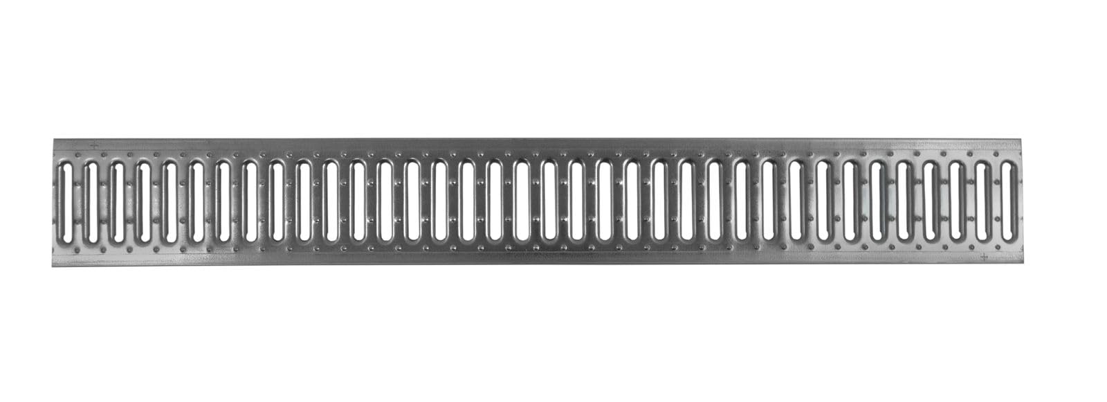 ACO Grille métallique 1 m en acier galvanisé Grille de rechange Caniveau de drainage