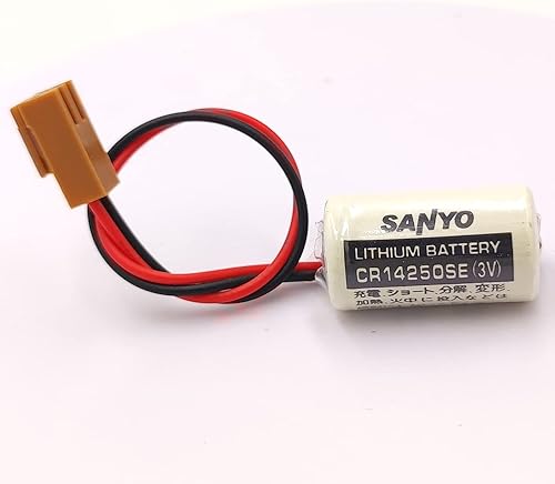 Miniatura 5 de Paquete de 5 baterías de litio CR14250SE (1/2AA 3V) para batería SANYO PLC con enchufe marrón