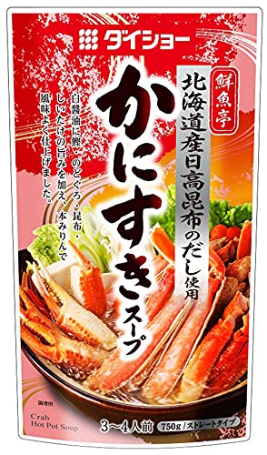 ダイショー 鮮魚亭 かにすき スープ 北海道産日高昆布のだし使用 3～4人前 750g×10袋