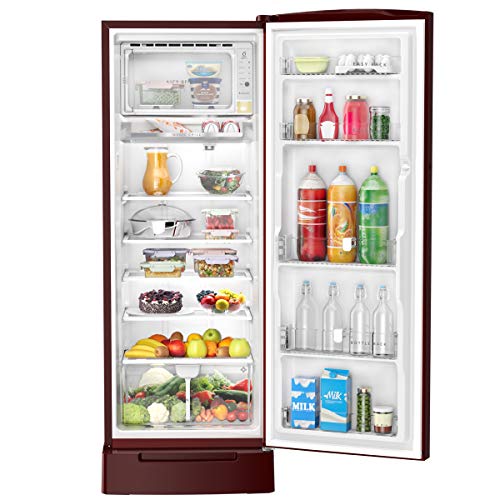 Image of Whirlpool 280 L 3 Star Direct-Cool Single Door Refrigerator (305 IMPRO PLUS ROY 3S WINE ABYSS, Alpha Steel), Free 1 Year Extended warranty