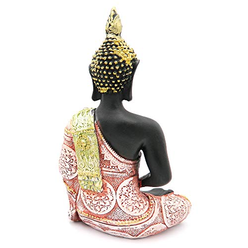 Estatua de Buda Decorativa 8 pulgadas Rojo miniatura 3