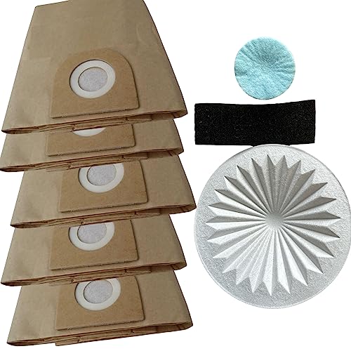 Quailitas Lot de 5 sacs en papier pour aspirateur Hoover, compatibles avec Vax 6131 7131 6151SX...