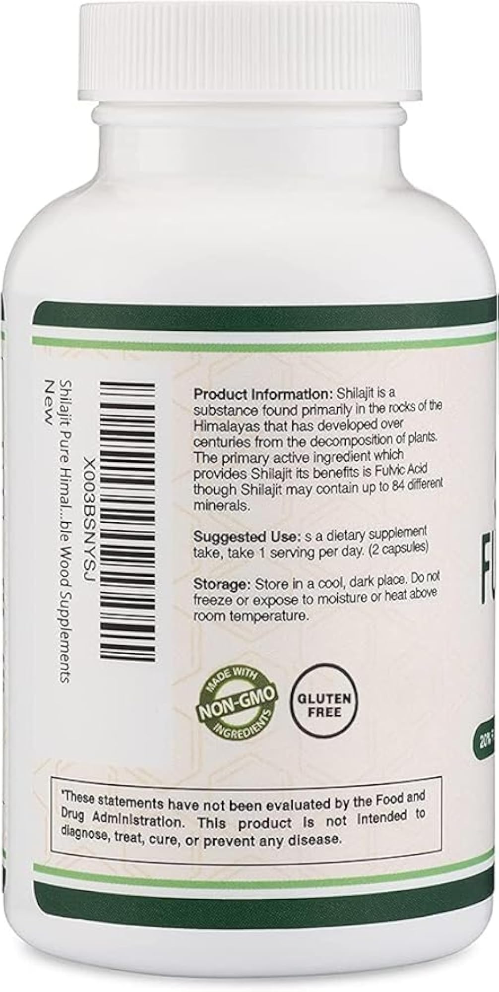 Fulvic Acid Supplement Capsules, 1000mg Extract