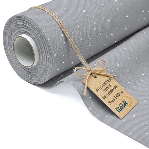 Tissu imperméable au metre 5 M - Tissus résistant à l'eau idéal pour projets couture enfants accessoires chambre enfant coussins déco housses protection...