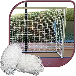 Par de Rede para Trave de Gol Futsal Fio 2mm Caixote Nylon Futebol de Salão