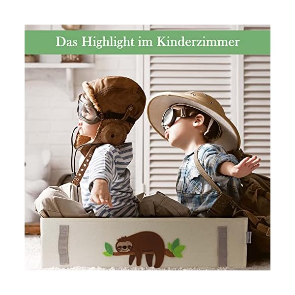 GRINSEZWERGE 2er-Set Spielzeugkiste zur Aufbewahrung unter dem Bett | Unterbettbox Kinder | Aufbewahrungsbox Kinder… – Bild 6