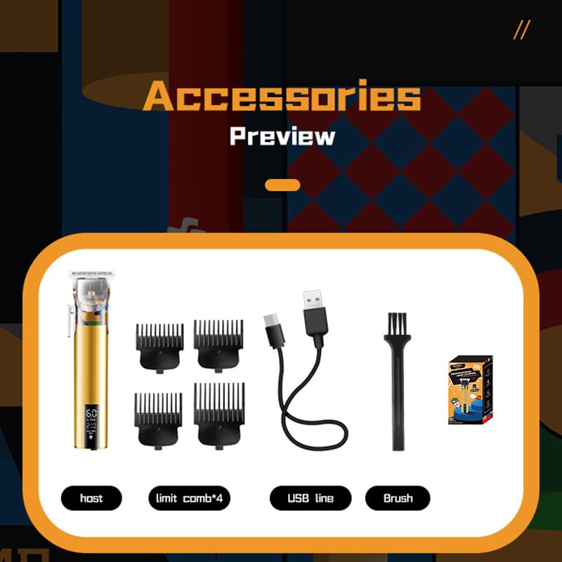 Close-up of the LCD display on the T9 Hair Trimmer