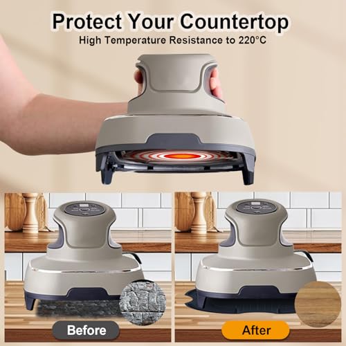 Image of Silicone Heat Resistant Mat for Ninja Crispi,2Pc Silicone Air Fryer Liners for Ninja Crispi 4-QT&6-Cup Container Compatible with FN101GY /FN101SG /FN101ST,Reusable Air Fryer Accessories for Ninja Crispi