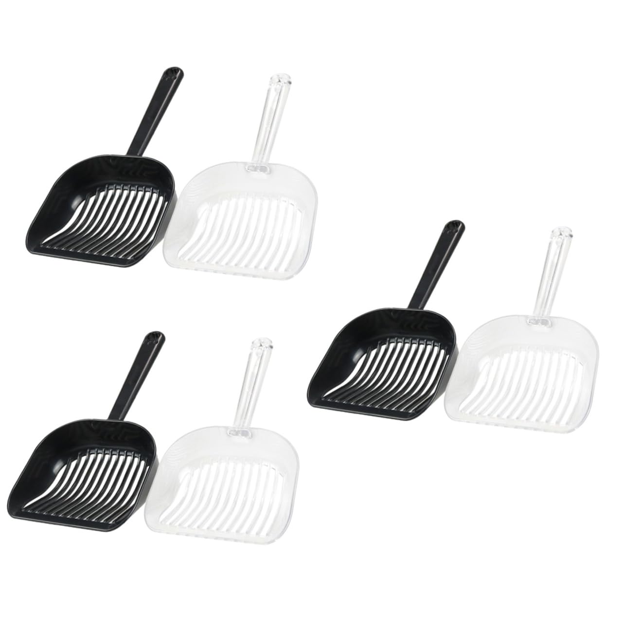 Happyyami 6pezzi Cucchiaio per Lettiera Ergonomico Plastica per Gatti Leggero e Facile da Pulire di Palette per Raccogliere Feci per Gatti e Piccoli Animali Domestici