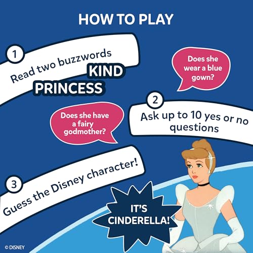 Image of Skillmatics Guess in 10 Disney, Card Game for Girls, Boys, Kids, Teens, Adults Who Love Cinderella, Mickey Mouse, Moana, Travel Toy, Screen-Free Fun, Gifts for Ages 6, 7, 8, 9 and Up