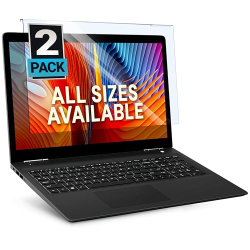 VINTEZ Blue Light Screen Protector for 14 Inch Computer Monitor and Laptop – Anti-UV Blue Light Blocking Film for Desktop PC, Eye Protection Filter, 12.6" x 8.1", 2 Pack