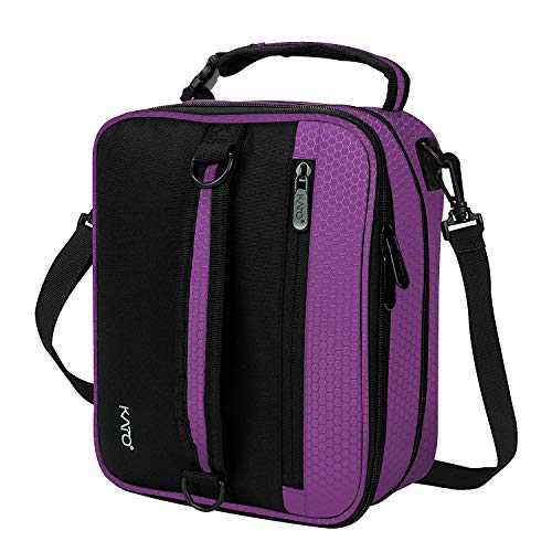 Expandable Insulated Lunch Bag, Leakproof Flat Lunch Cooler Tote with Shoulder Strap