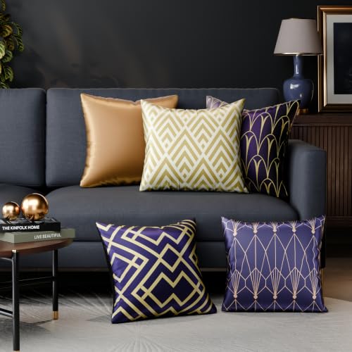 Image of Stoa Paris Cushion Cover Set of 5, Home Decor for Sofa, Bed & Living Room, Digital Printed Cushion Cover 16 Inch x 16 Inch, Soft Touch Finish, Hidden Zip Closure, Ophelia's Reverie - Ophelia