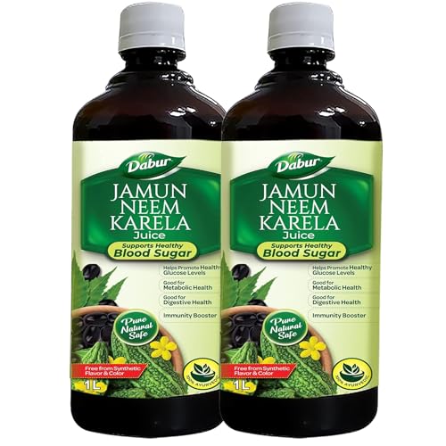 Dabur Jamun Neem Karela Juice - 2l (1l x 2) | Helps Control Blood ...