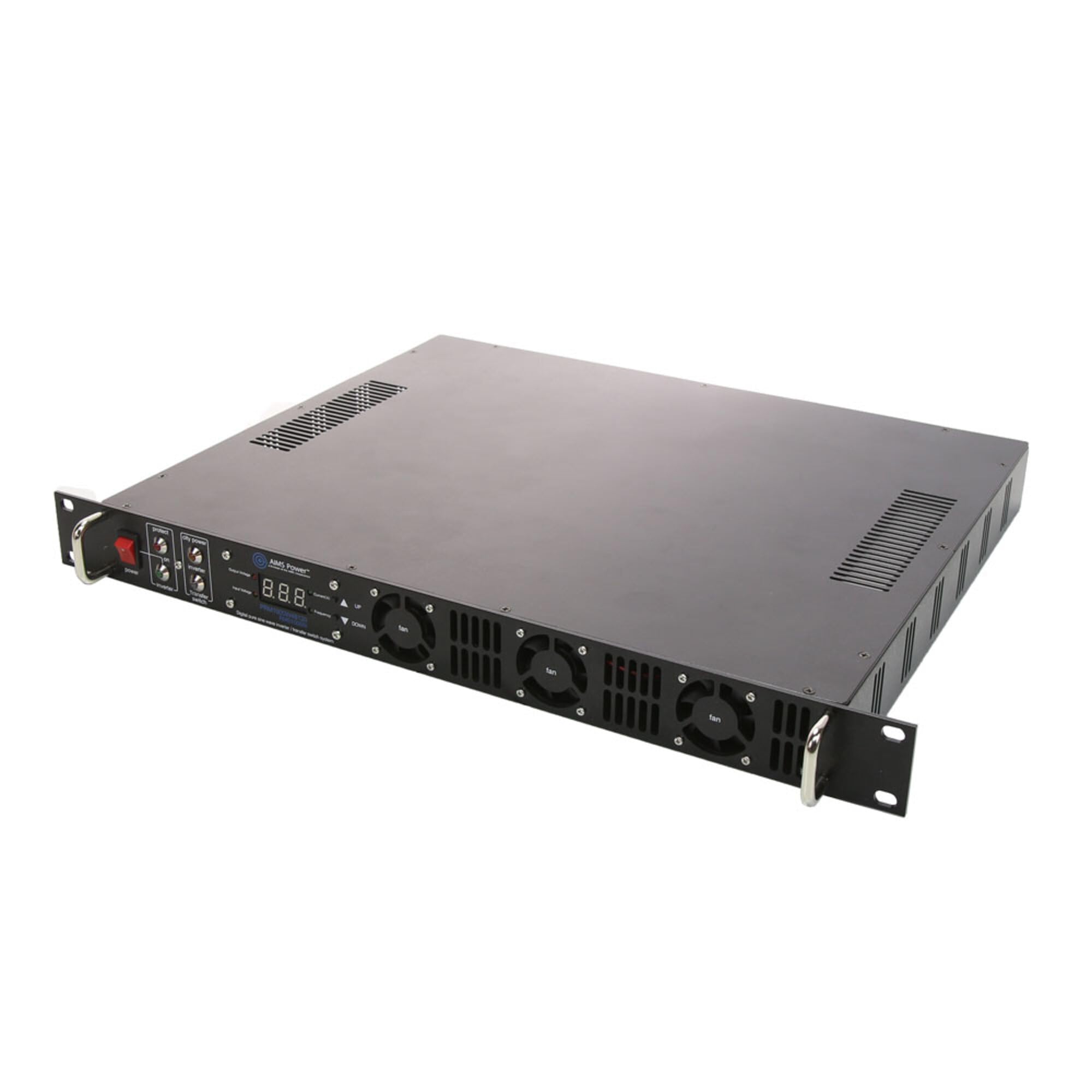 AIMS 1000W 48V Rack Mount Pure Sine Inverter to 120V, 1U (48V)