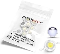 Vista 20 de CHANZON 10 piezas de chips LED de alta potencia en placa 3W azul (400mA - 500mA / DC 3V - 3.4V / 3 vatios) Diodo de emisor de luz SMD COB