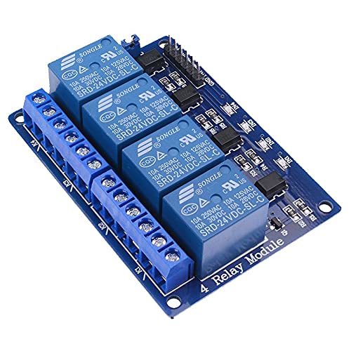 24V 4-Channel Relay Board Module DIY Hobby Electronics