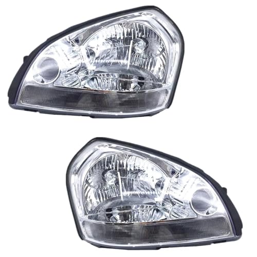 Rakepmb Phare avant 1 Paire De Phares Avant Pour Hyundai Pour Tucson 2005-2010 principal Voiture(1Pair white)