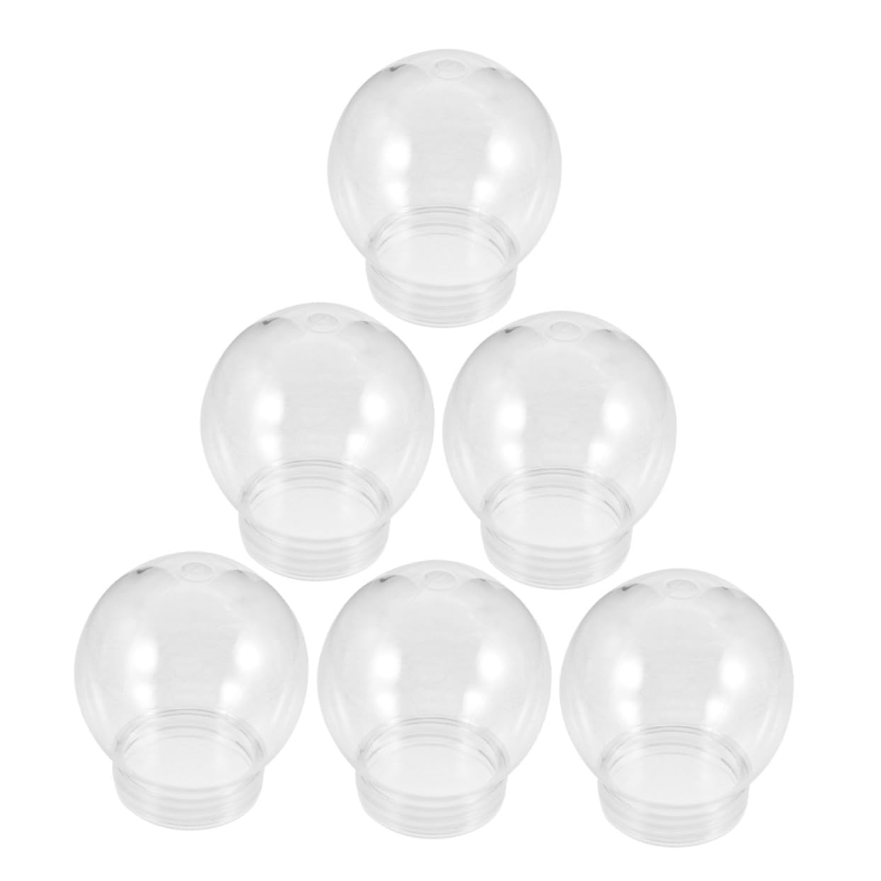 Bolas de nieve de PET AKOOSY transparentes con tapa de rosca de 150ml y 300ml para manualidades