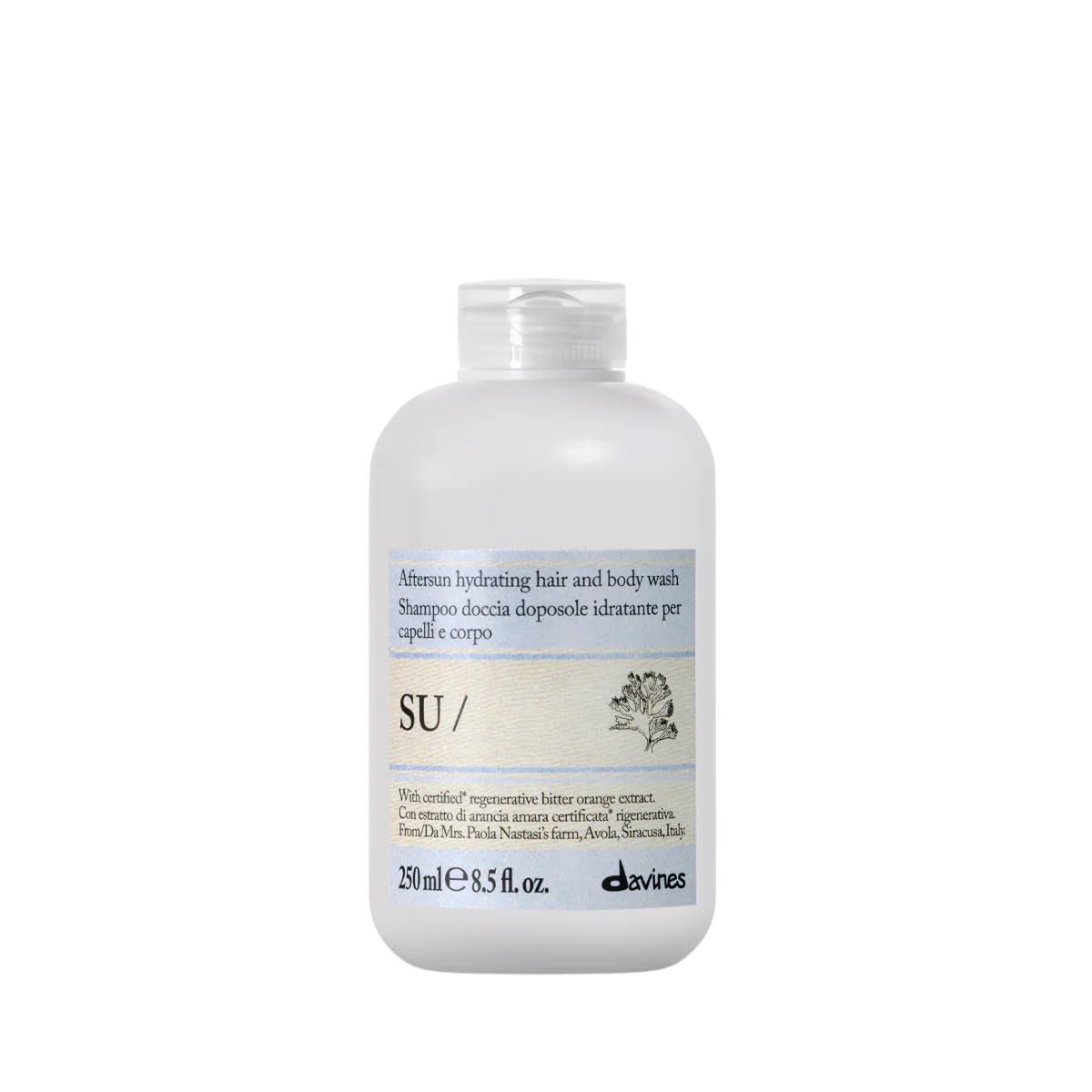 Davines SU Hair & Body Wash Bagnoschiuma idratante doposole per capelli e corpo 250ml