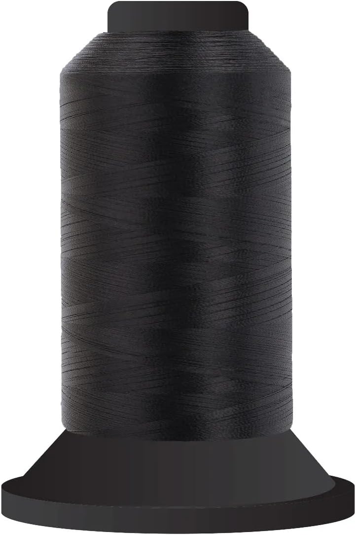 Glide 60 5,500yds - Black - 650.11001, 60wt. Filament Polyester Thread, for Quilting - Super Sheen, No Lint, Colourfast - Ideal for Embroidery and Sewing