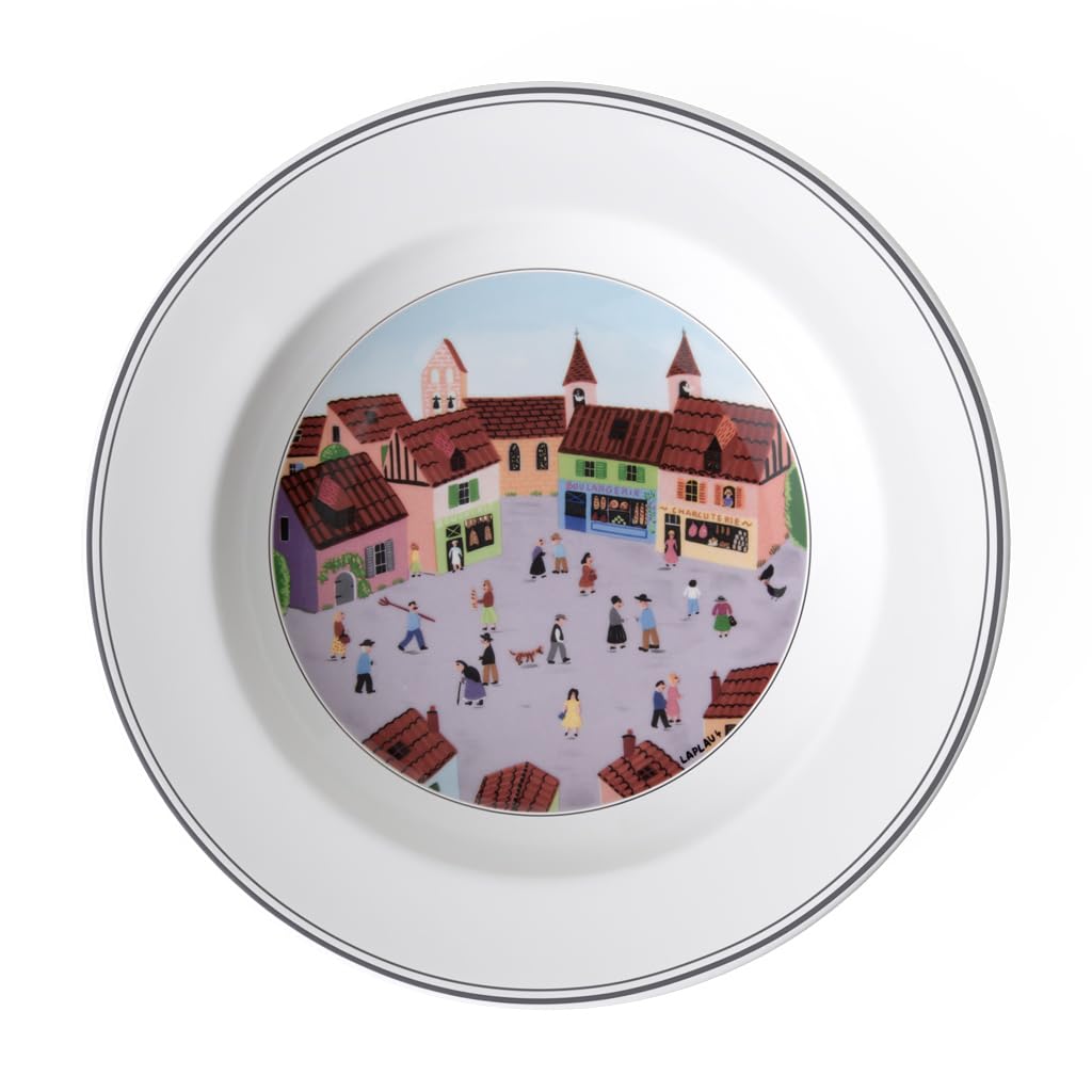 Amazon.com | Villeroy & Boch Design Naif Rim Soup #4-Old Village