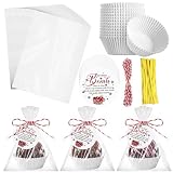 Harloon 50 Set Hot Cocoa Bombs Party Favors Paper Cupcake Liners