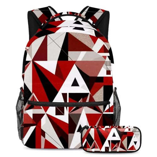 Sacs à dos de jour géométriques pour les cours et les sorties d'ados