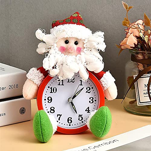 Amazon｜クリスマス目覚まし時計デスクトップサンタクロース雪だるま 