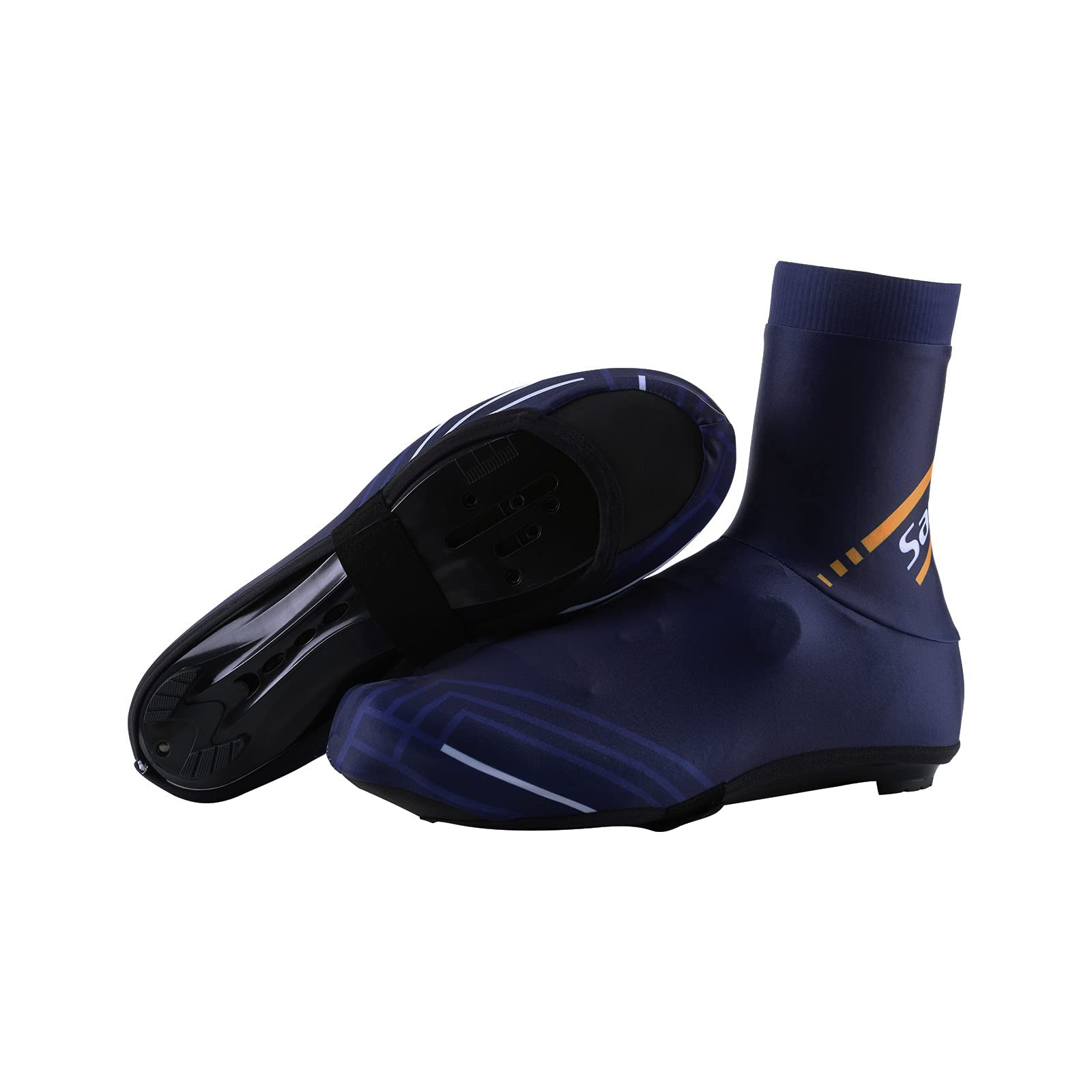 Santic Cycling Overshoes Cycling Shoes Cover MTB Bike Overshoes Cycling Gaiter with Zip Navy EU 40-43