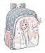 Safta Mochila Escolar Junior de Frozen II Magical Seasons, 320x120x380 mm, Gris Azulado/Rosa Claro