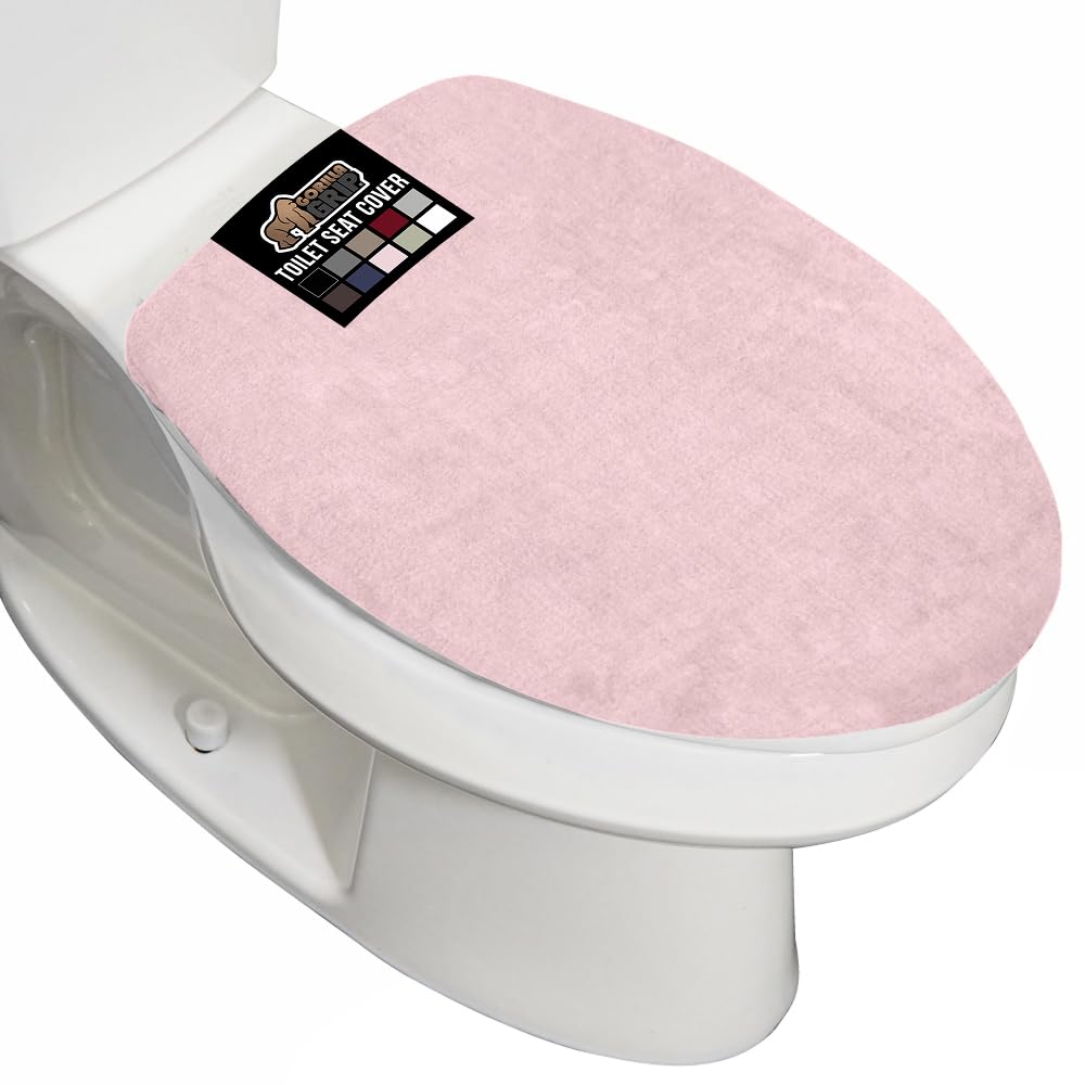 Photo 1 of GORILLA GRIP Thick Memory Foam Toilet Lid Cover 19.5x18.5 Pink